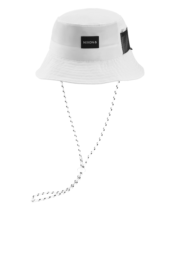 Nixon Brando Bucket Hat | White | Unisex Bucket Hat
