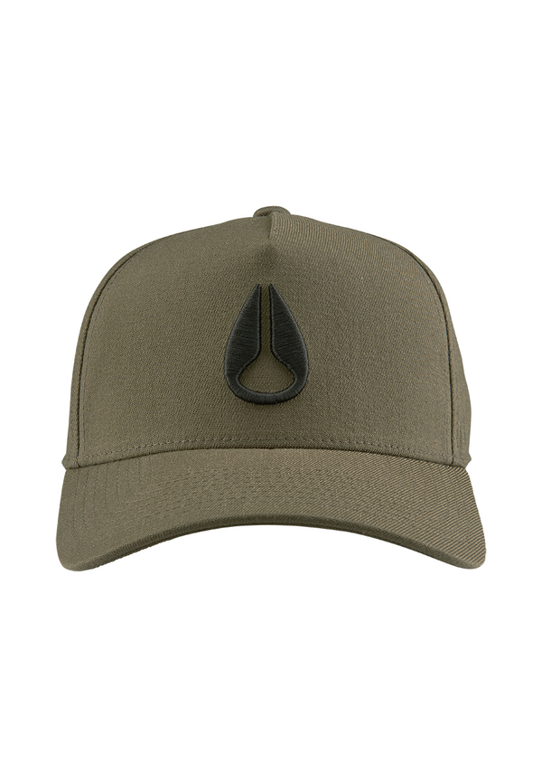 Nixon Deep Down Athletic Snapback | Olive / Black