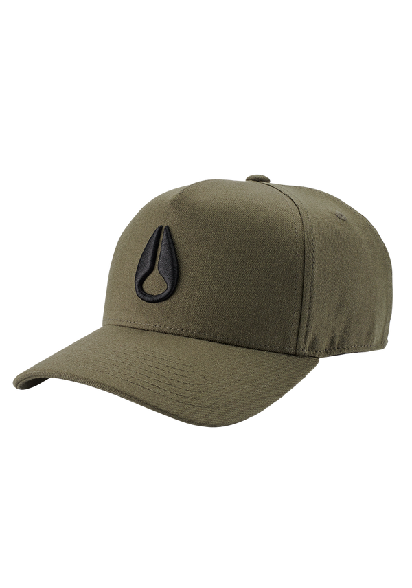 nixon Deep Down Athletic Snapback | Olive / Black