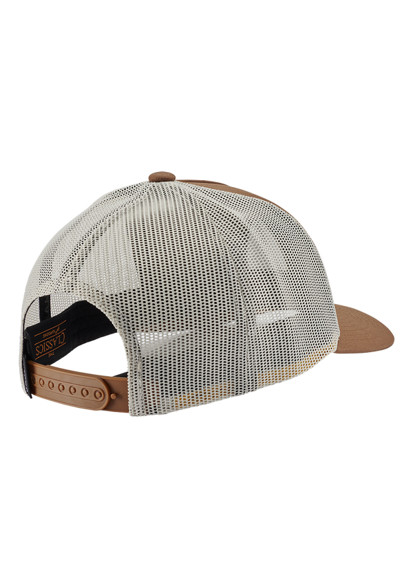 Nixon Iconed Trucker Hat | Brown / Off White