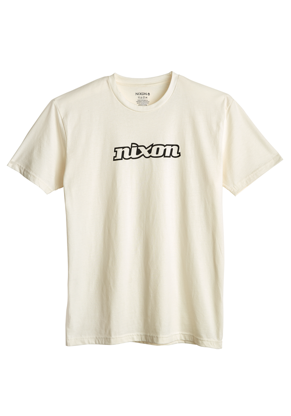nixon OG Script Eco T-Shirt | Natural / Black