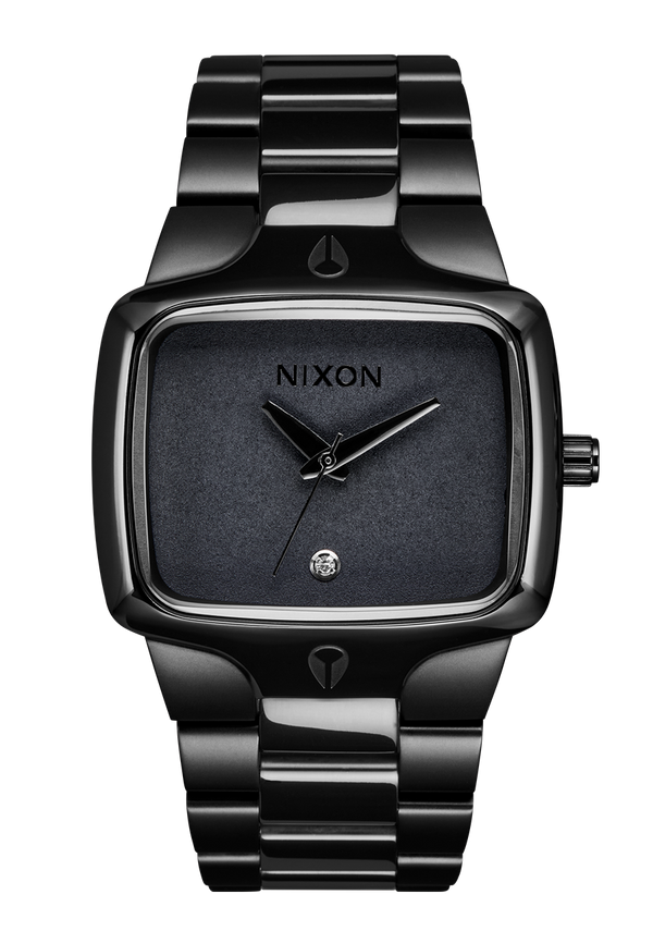 nixon Player Watch | Super Black | Minimal Analog