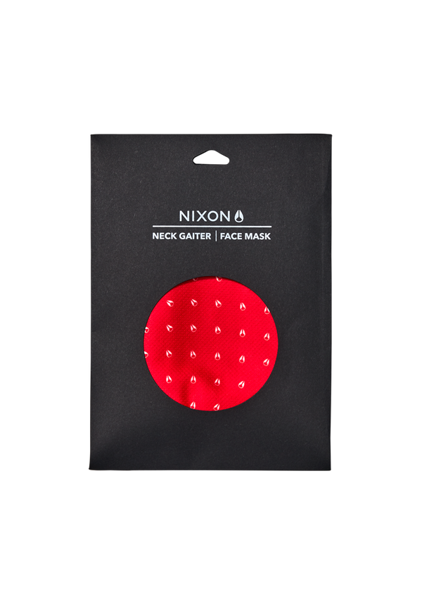 Nixon Silo Neck Gaiter | Red / White