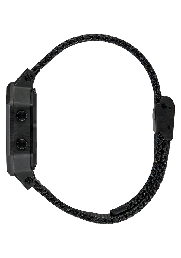 Nixon Siren Milanese Watch | All Black | Digital