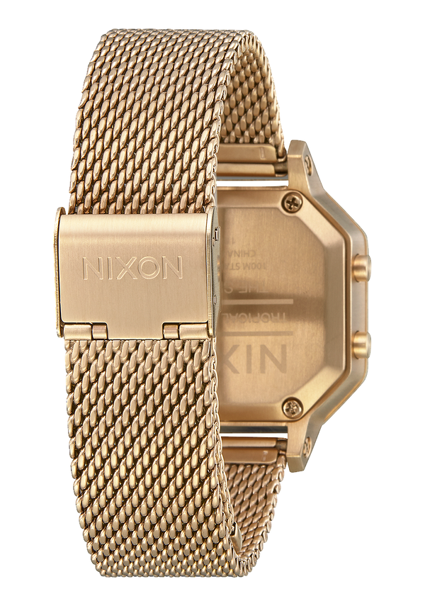 Nixon Siren Milanese Watch | All Gold | Digital