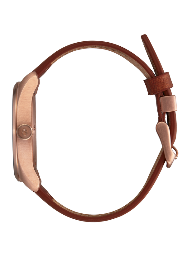 Nixon Thalia Watch | Rose Gold / White | Leather | Women's
