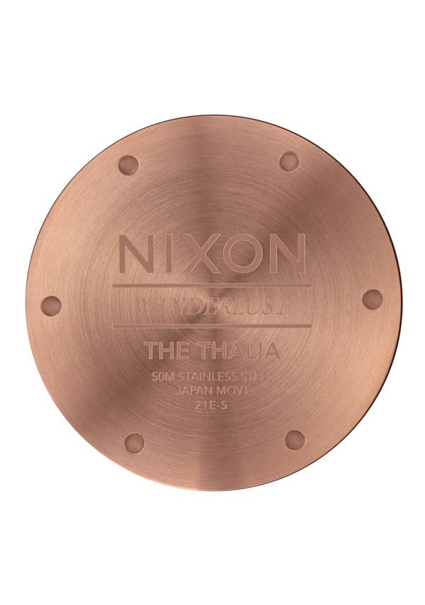 Nixon Thalia Watch | Rose Gold / White | Leather | Women's