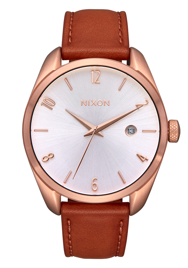 nixon Thalia Watch | Rose Gold / White | Leather | Women's