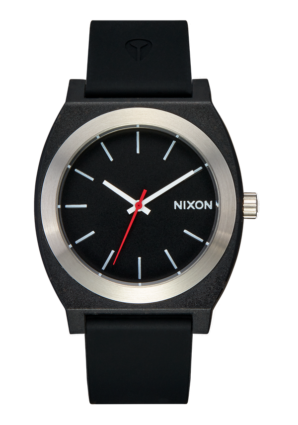nixon Time Teller OPP Watch | Black | Recycled Plastic