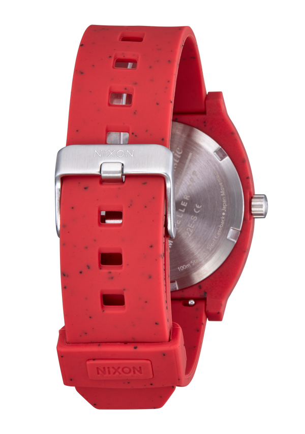 Nixon Time Teller OPP Watch | Red | Recycled Plastic