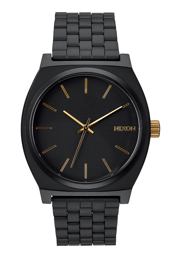 nixon Time Teller Watch | Matte Black / Gold | Unisex