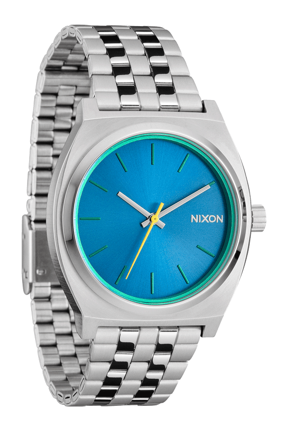 Nixon Time Teller Watch | Silver / Byron Blue | Unisex