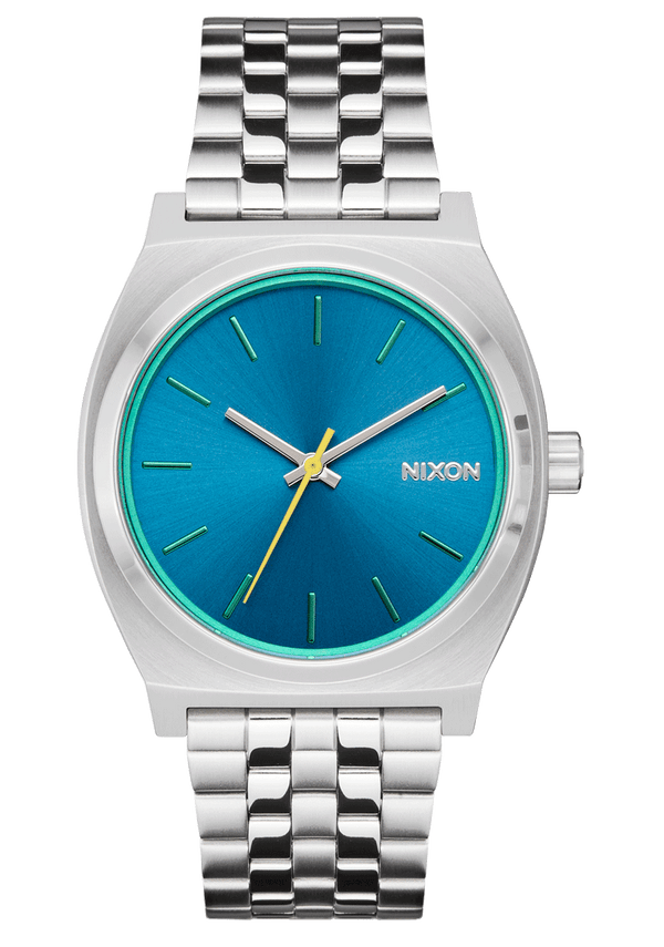 nixon Time Teller Watch | Silver / Byron Blue | Unisex