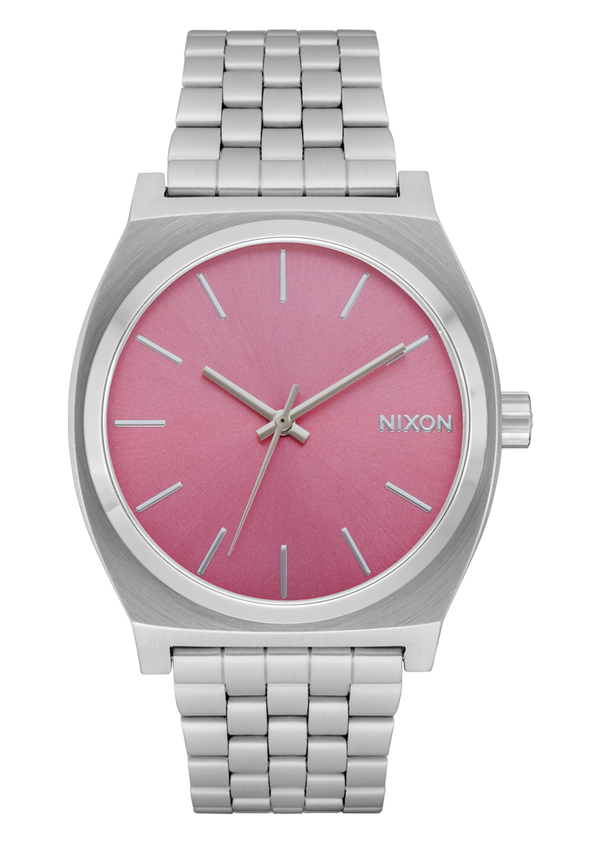 nixon Time Teller Watch | Silver / Pink | Unisex