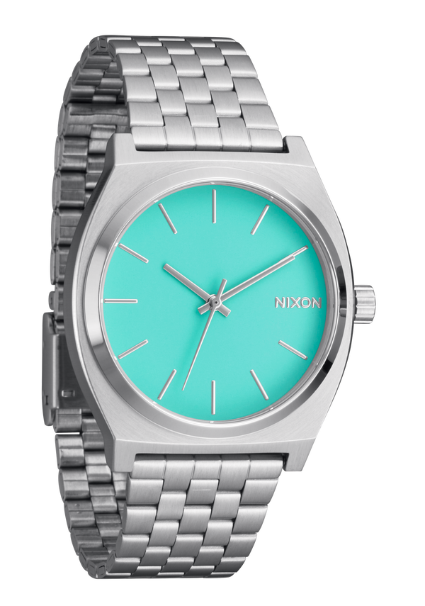 Nixon Time Teller Watch | Silver / Turquoise | Unisex