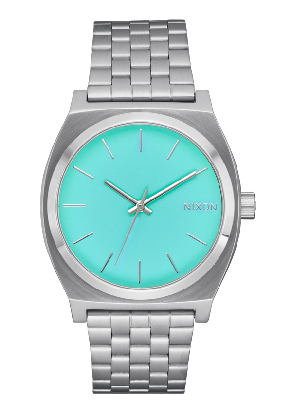 nixon Time Teller Watch | Silver / Turquoise | Unisex
