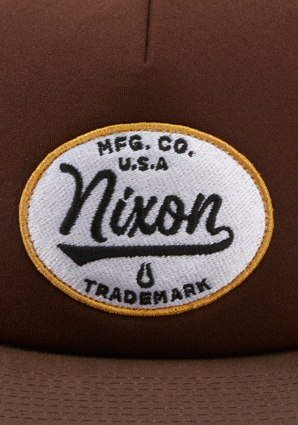 Nixon Tioga Trucker Hat | Brown / White