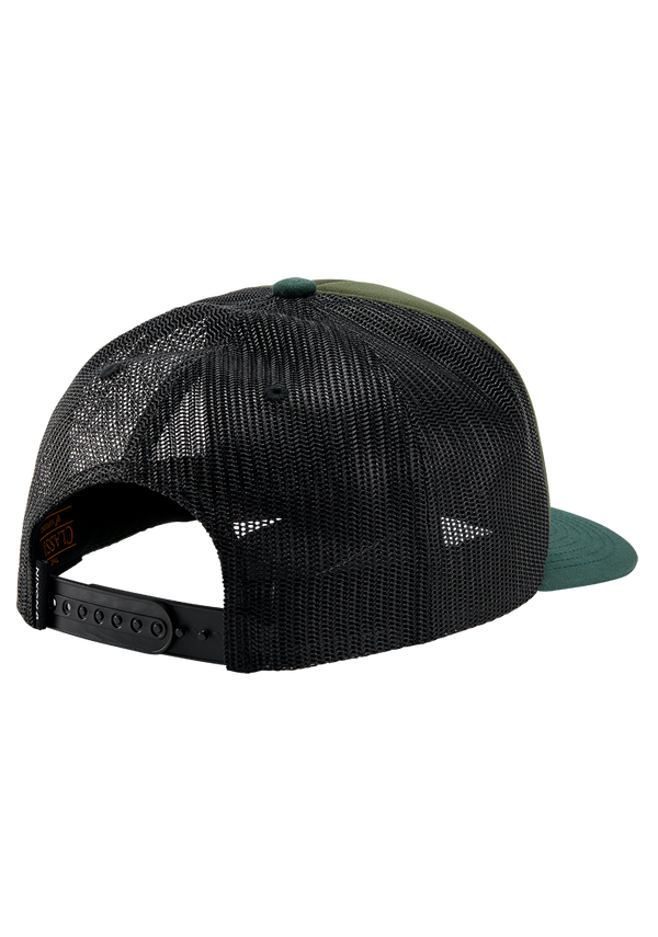 Nixon Tioga Trucker Hat | Dark Olive / Black