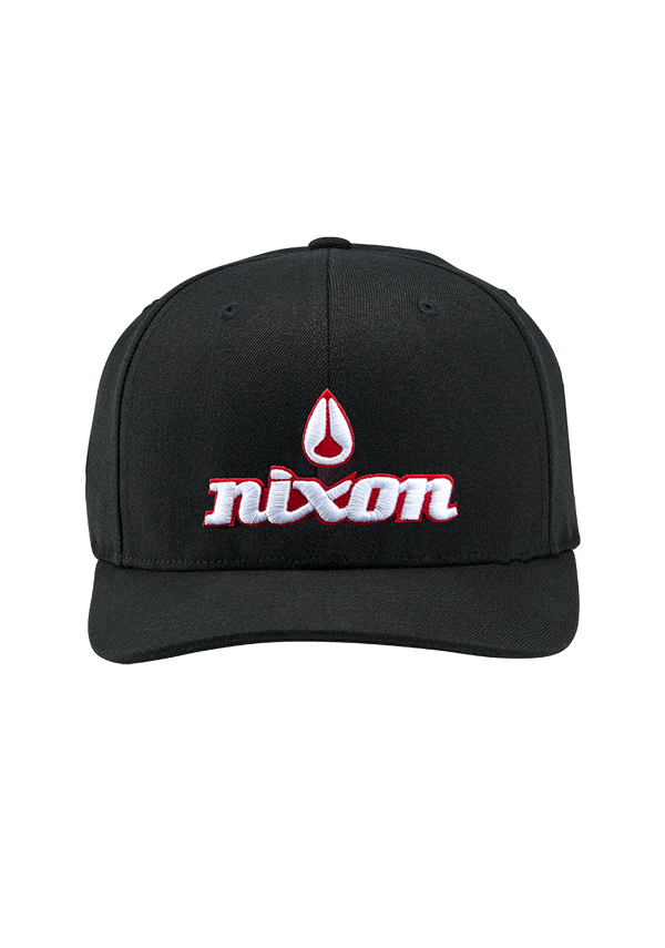 Nixon OG Snapback Hat | Black / Red / White | 25th Anniversary