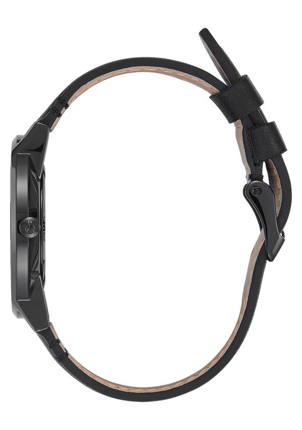 Nixon Porter Leather Watch | All Black | Unisex Leather