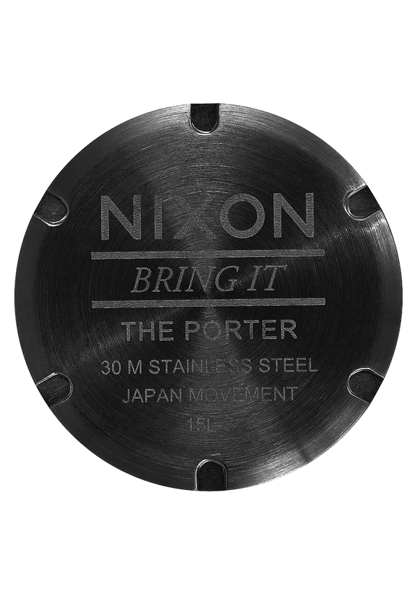Nixon Porter Watch | All Black / Gold | Unisex Stainless Steel