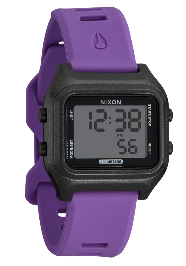 Nixon Ripper Digital Watch | Black / Purple | Recycled Ocean Plastic