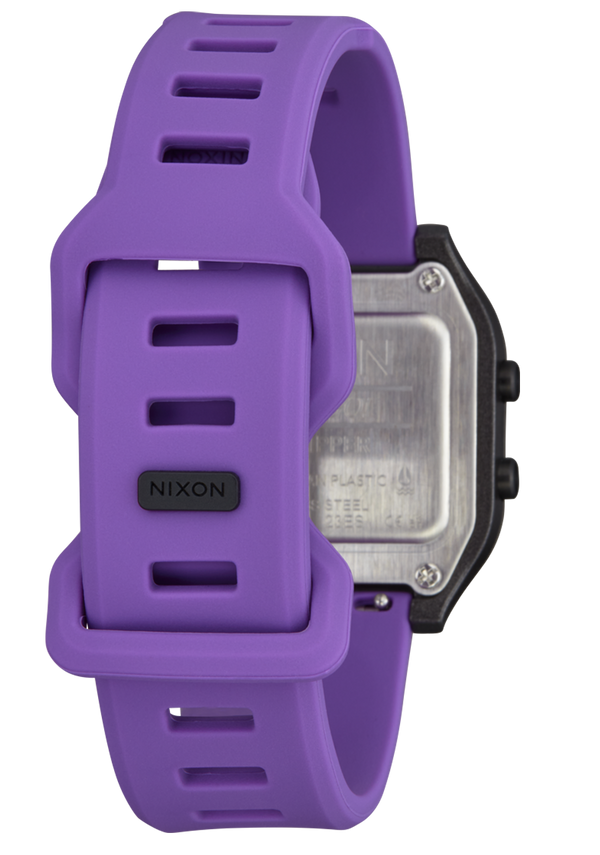 Nixon Ripper Digital Watch | Black / Purple | Recycled Ocean Plastic