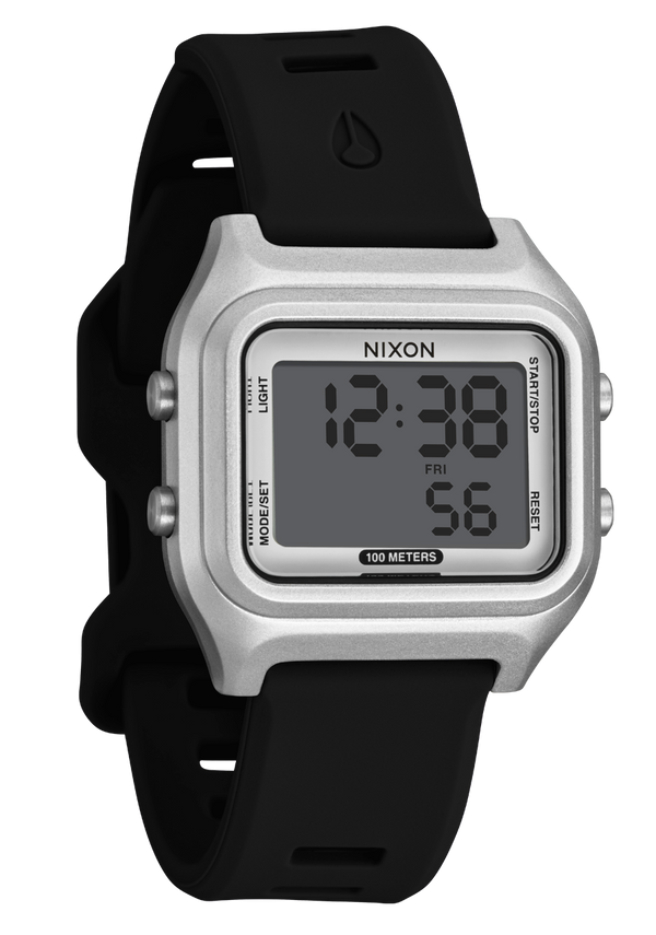 Nixon Ripper Digital Watch | Silver / Black | Recycled Ocean Plastic