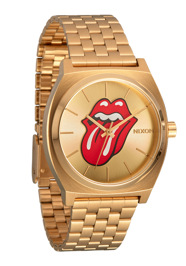 Nixon Rolling Stones Time Teller Watch | Gold / Gold | Unisex