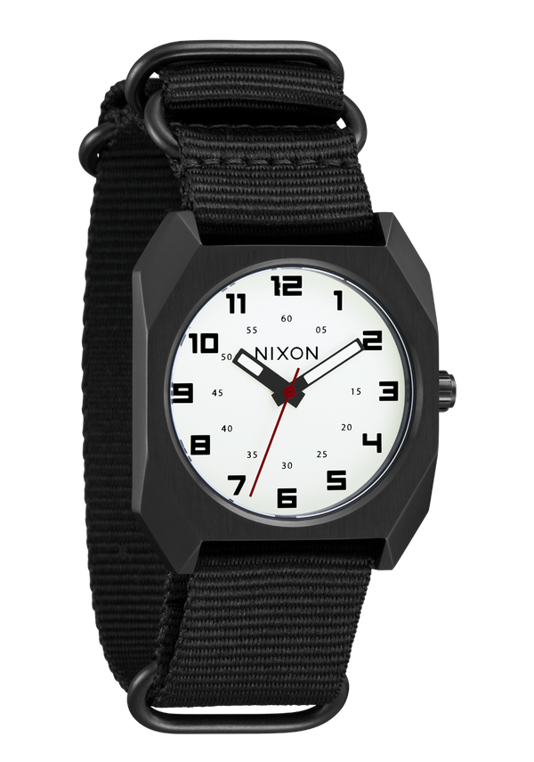 Nixon Scout Watch | Black / Black | Analog Nylon Strap Watch