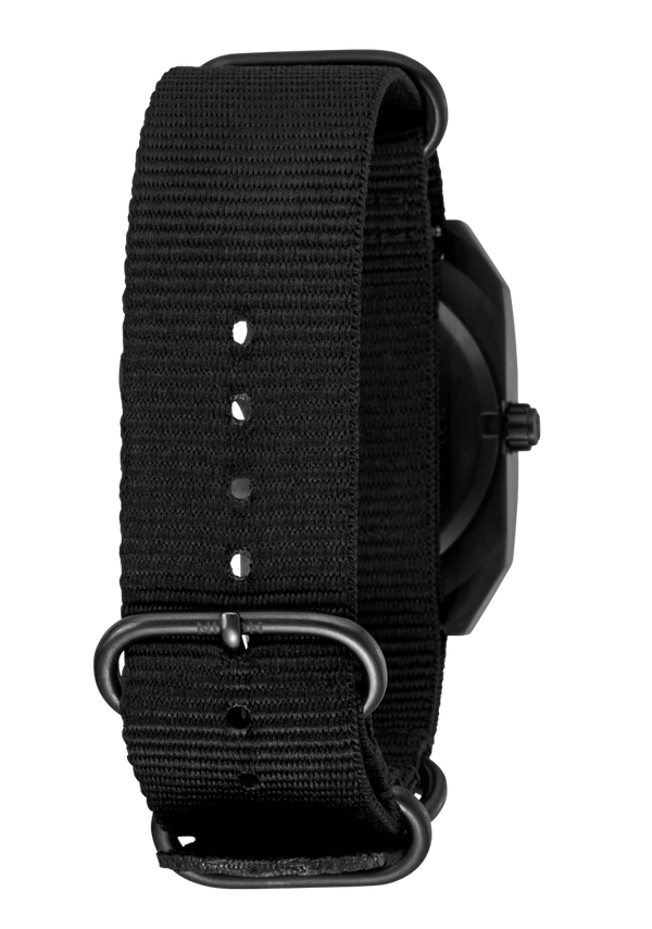 Nixon Scout Watch | Black / Black | Analog Nylon Strap Watch