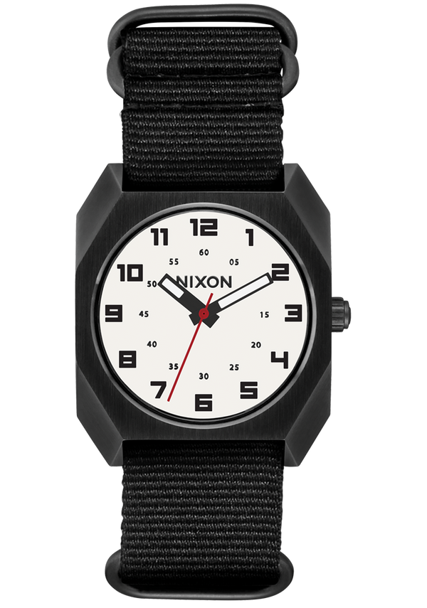 nixon Scout Watch | Black / Black | Analog Nylon Strap Watch