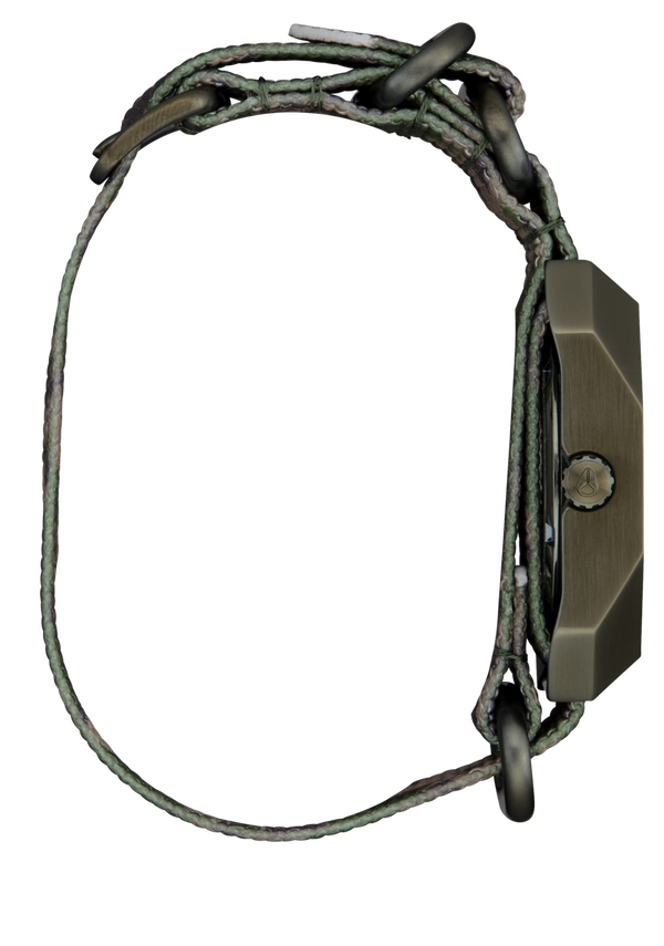 Nixon Scout Watch | Dark Olive / Camo | Analog Nylon Strap Watch