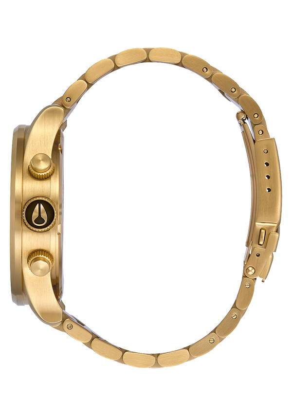 Nixon Sentry Chrono Watch | All Gold / Black | Men's Stainless Steel