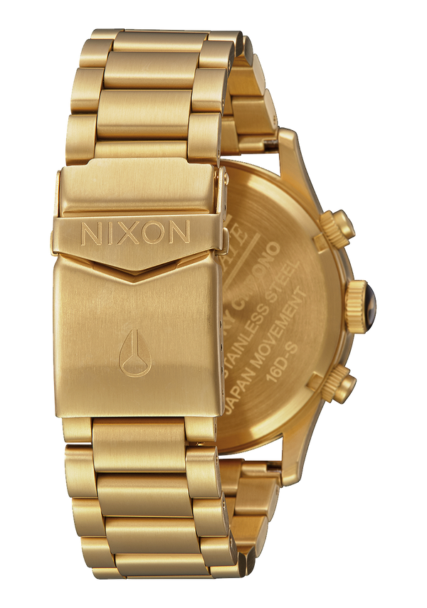 Nixon Sentry Chrono Watch | All Gold / Black | Men's Stainless Steel