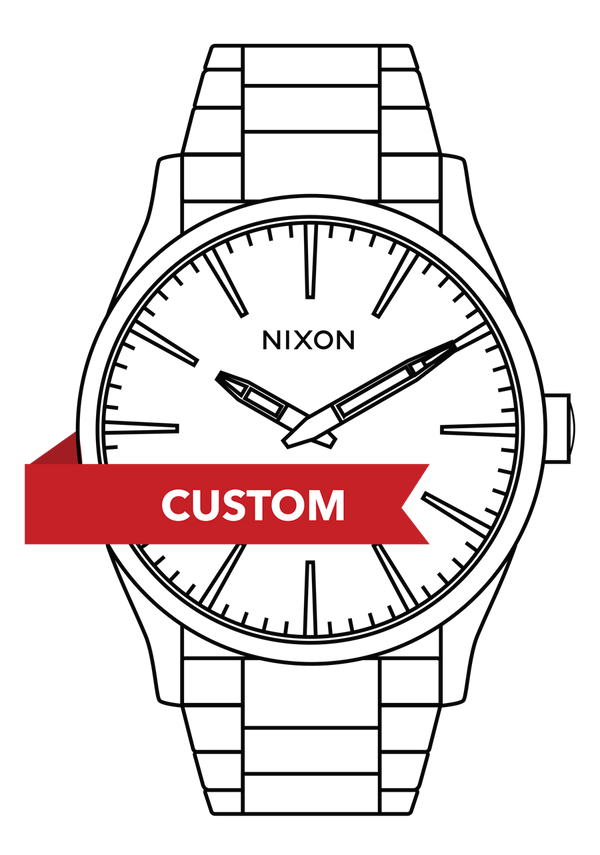 nixon Sentry Leather Watch | Custom Build | Men's Leather