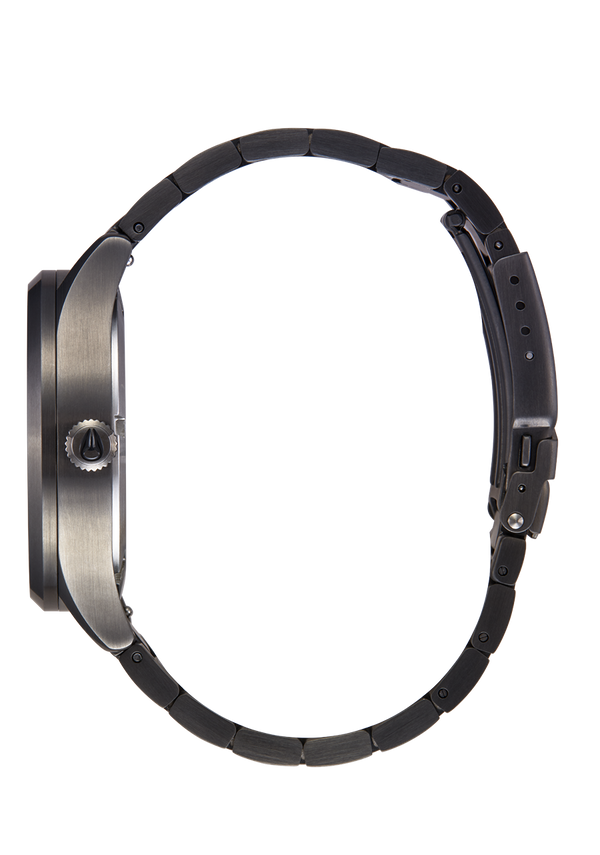 Nixon Sentry Solar Stainless Steel Watch | Gunmetal | Solar-Powered