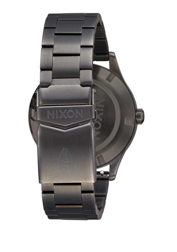Nixon Sentry Solar Stainless Steel Watch | Gunmetal | Solar-Powered