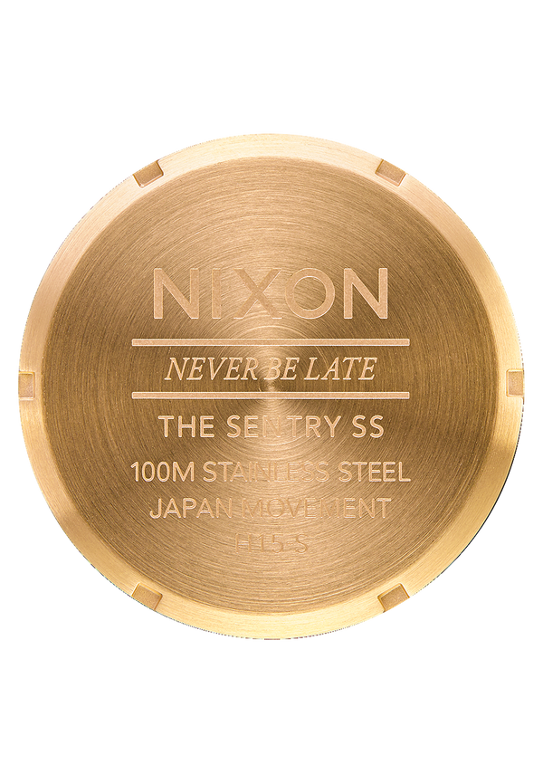 Nixon Sentry Stainless Steel Watch | All Gold / Black | Men's Stainless Steel