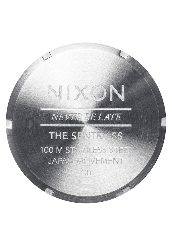 Nixon Sentry Stainless Steel Watch | Blue Sunray | Men's Stainless Steel