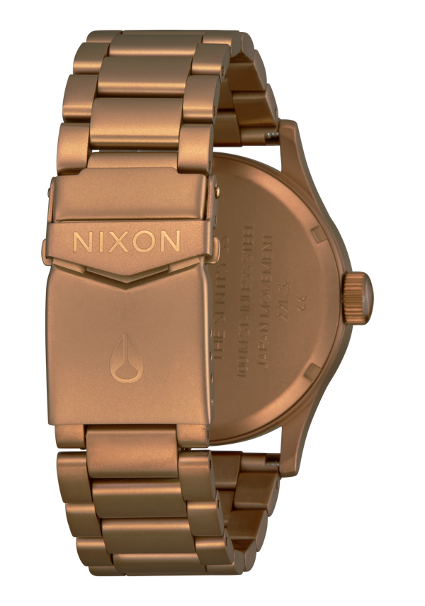 Nixon Sentry Stainless Steel Watch | Bronze / Black | Men's Stainless Steel