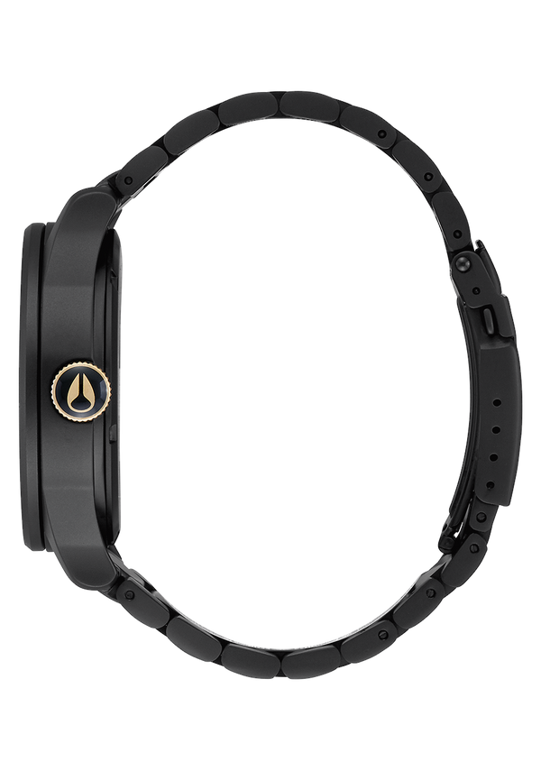 Nixon Sentry Stainless Steel Watch | Matte Black / Gold | Men's Stainless Steel