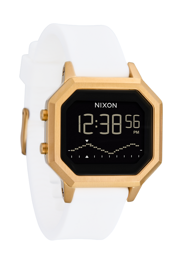 Nixon Siren Stainless Steel Watch | Gold / White | Digital