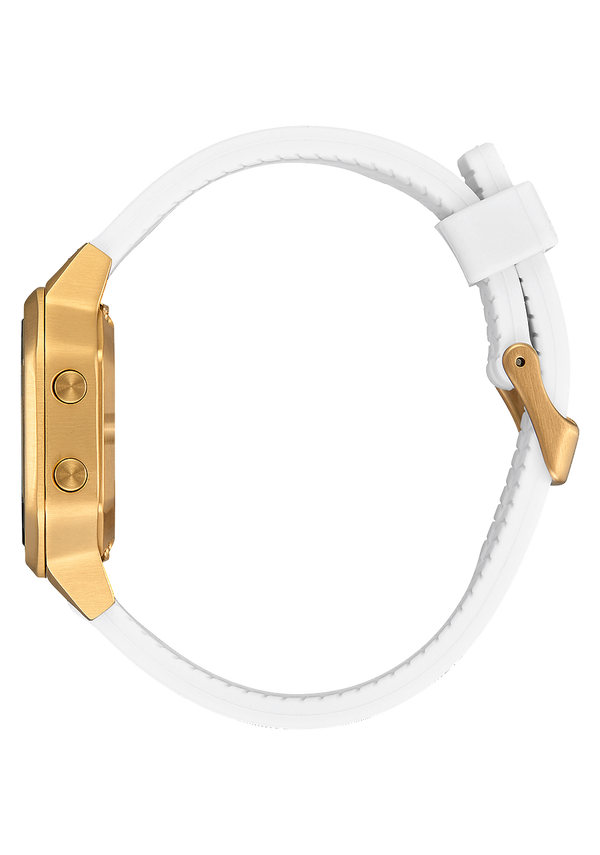 Nixon Siren Stainless Steel Watch | Gold / White | Digital