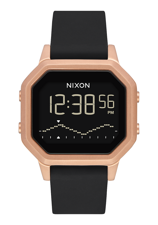 Nixon Siren Stainless Steel Watch | Rose Gold / Black | Digital