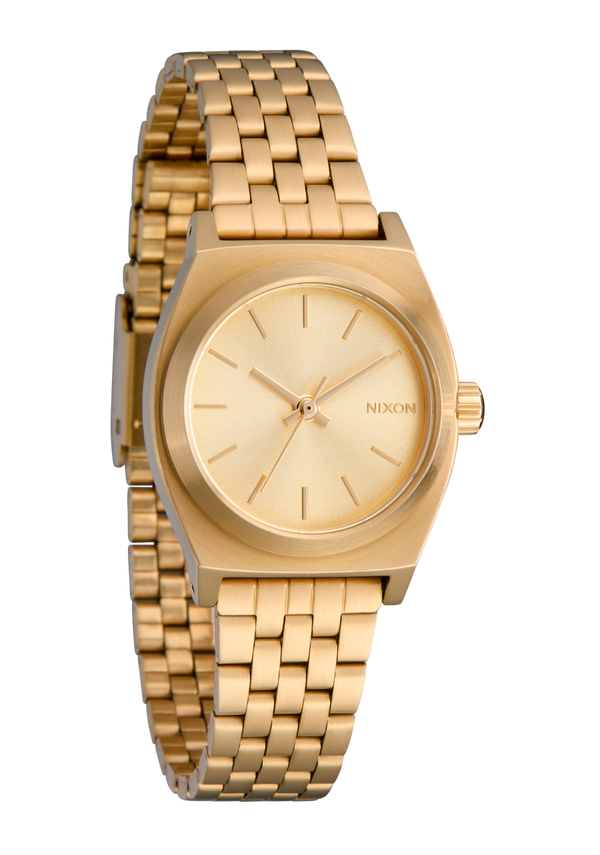 Nixon Small Time Teller Watch | All Gold | Women's Stainless Steel