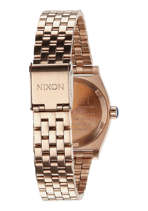 Nixon Small Time Teller Watch | All Rose Gold | Women's Stainless Steel