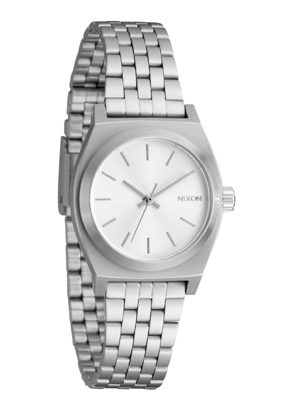 Nixon Small Time Teller Watch | All Silver | Women's Stainless Steel