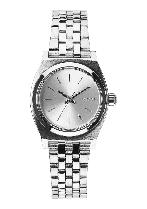nixon Small Time Teller Watch | All Silver | Women's Stainless Steel nixon Small Time Teller Watch | All Silver | Women's Stainless Steel