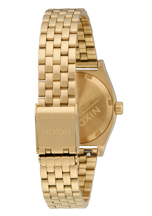 Nixon Small Time Teller Watch | Gold / Black / Gold | Women's Stainless Steel